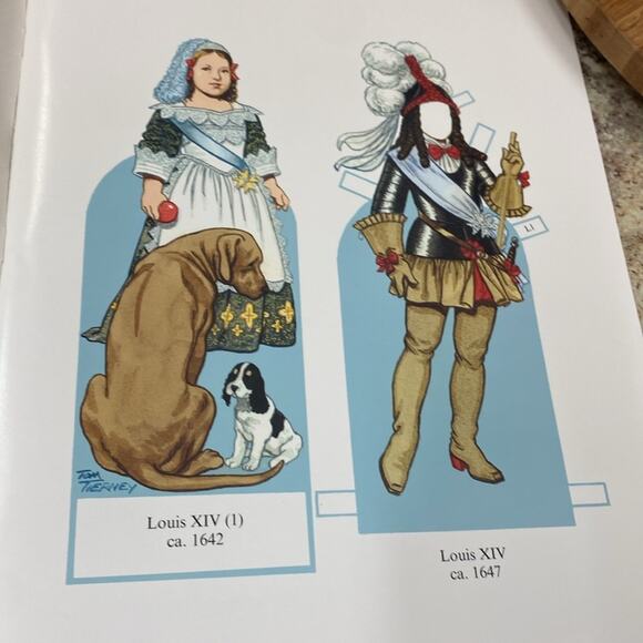 Vintage Louis XIV and his Court Paper dolls book - Picture 4 of 4